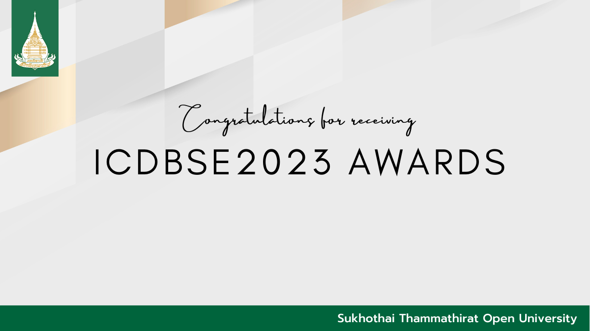 STOU faculty members win awards at ICDBSE2023