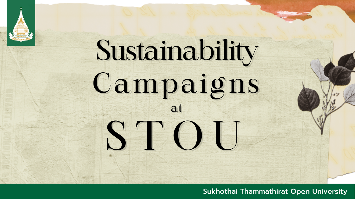 Continuing sustainability campaigns at STOU
