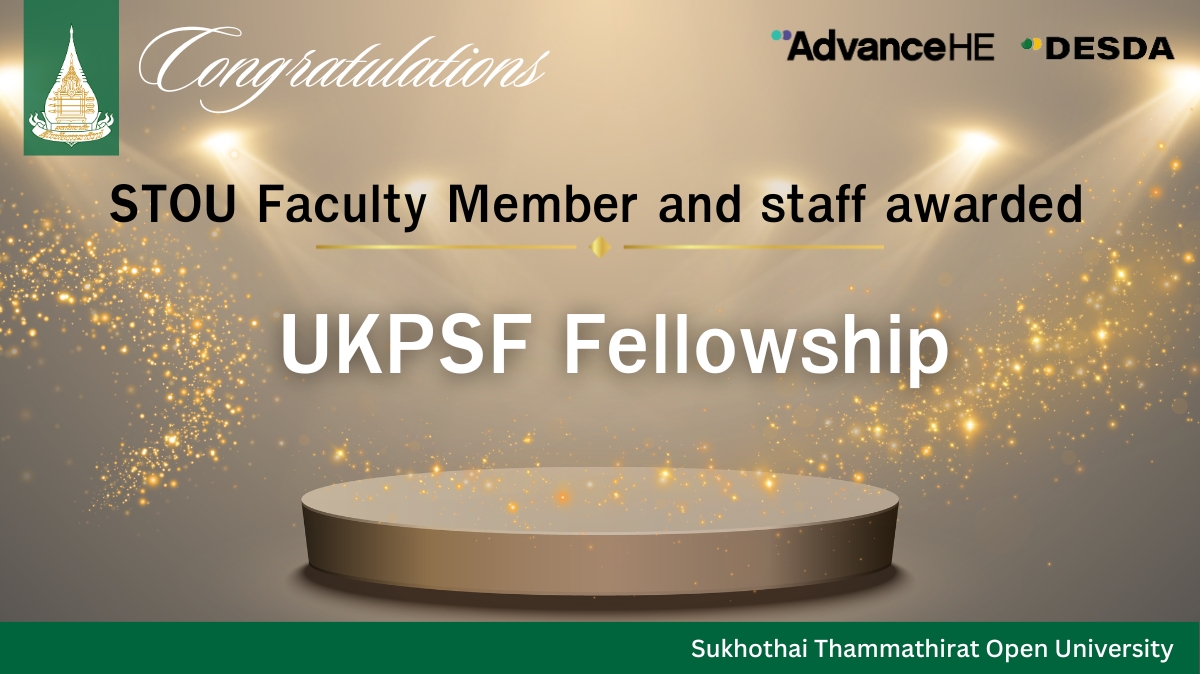 STOU Faculty Member and staff awarded UKPSF Fellowship